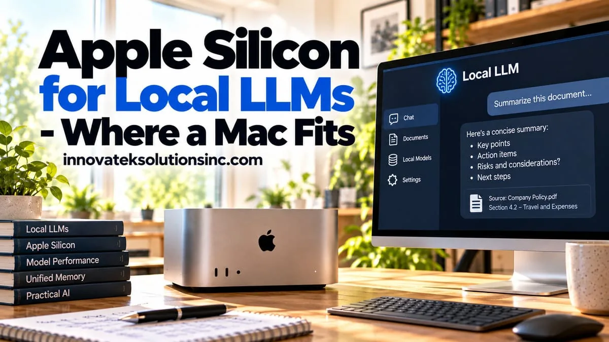Apple Silicon for Local LLMs - Where a Mac Fits