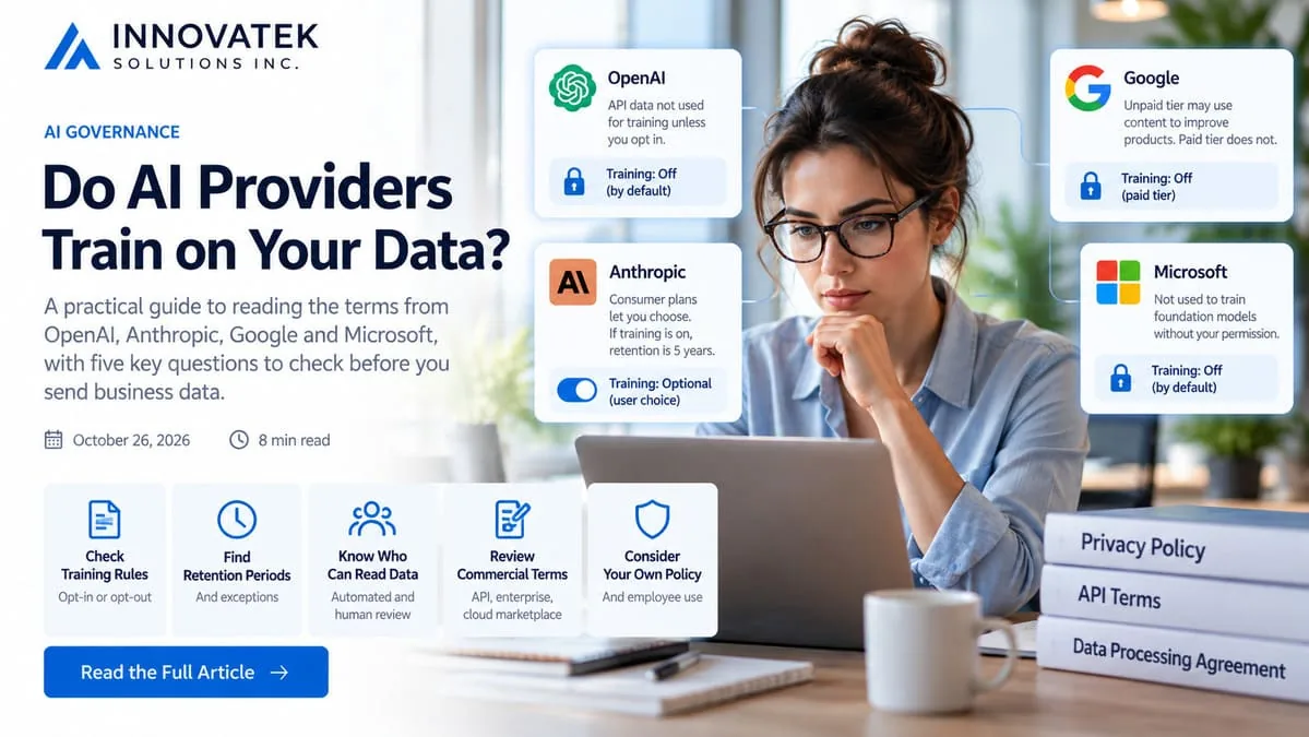 Do Cloud AI Providers Train on Your Business Data?