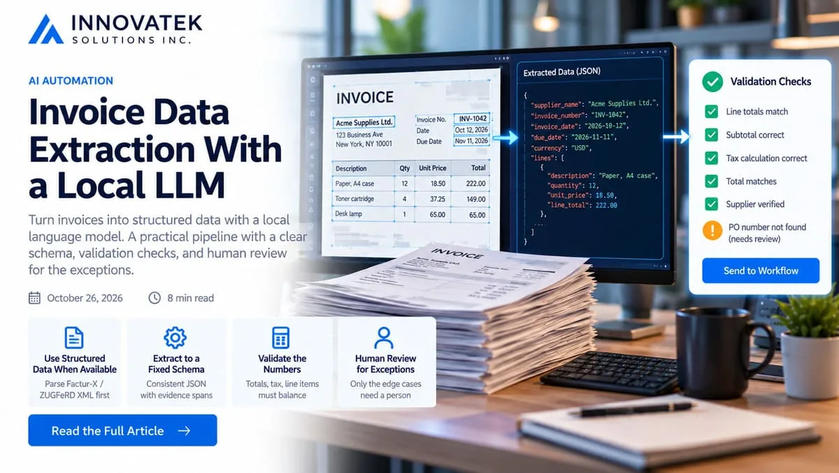 Invoice Data Extraction With a Local LLM
