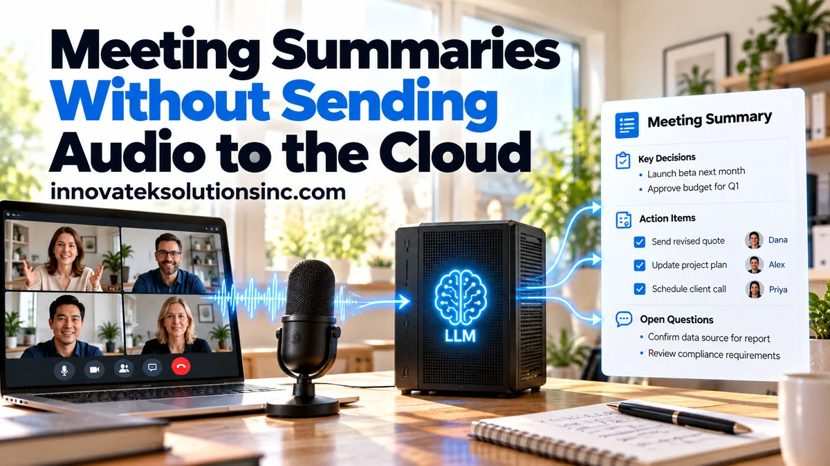 Meeting Summaries Without Sending Audio to the Cloud