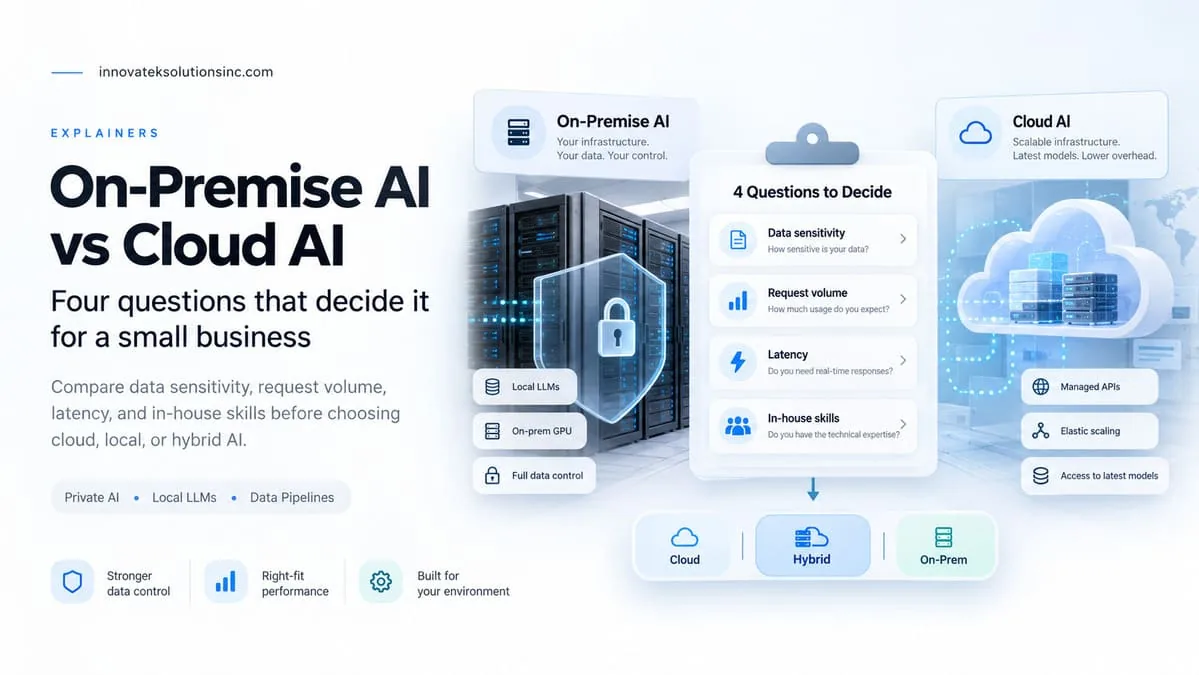 On-Premise AI vs Cloud AI: How to Choose